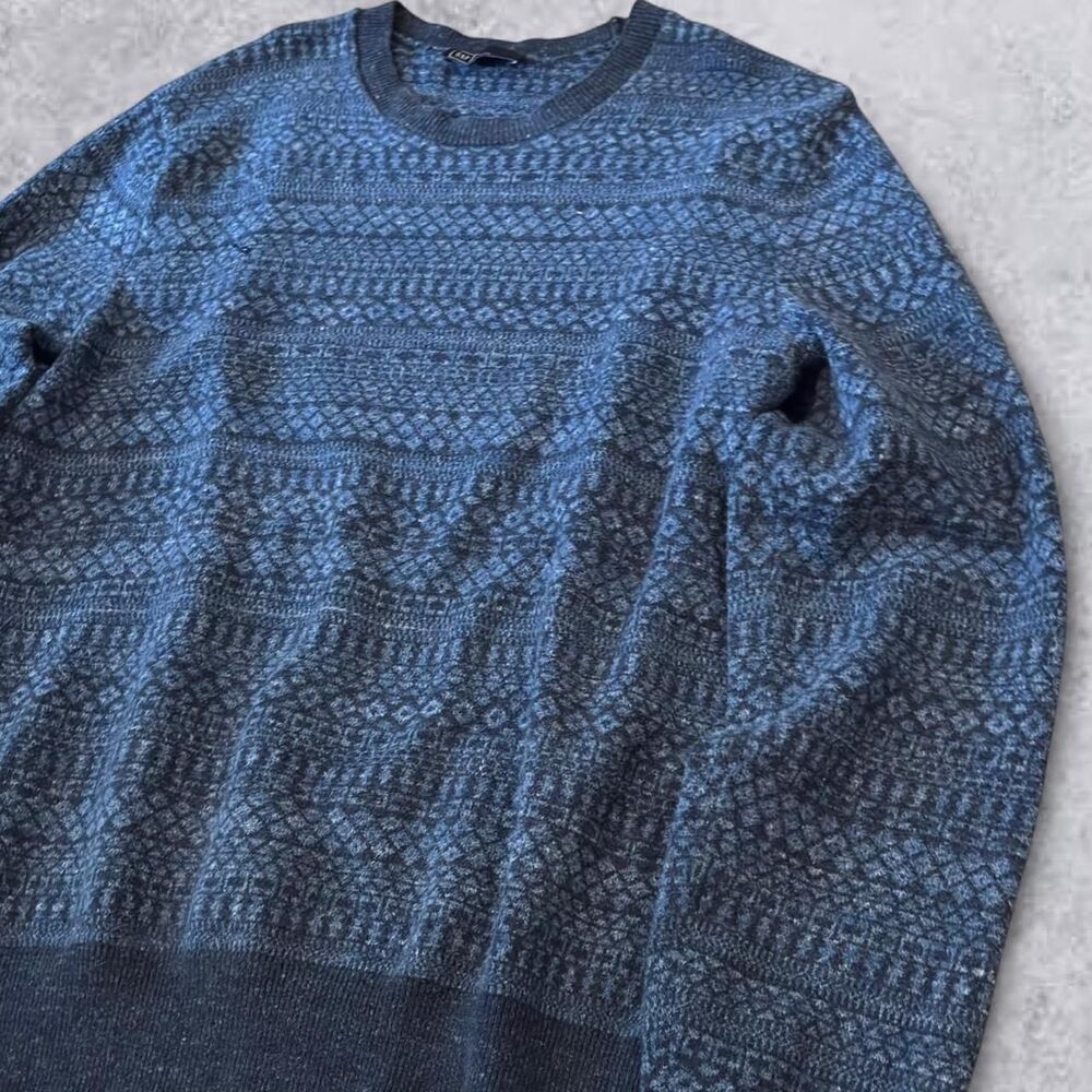 Gap Men's Blue and Grey Jumper